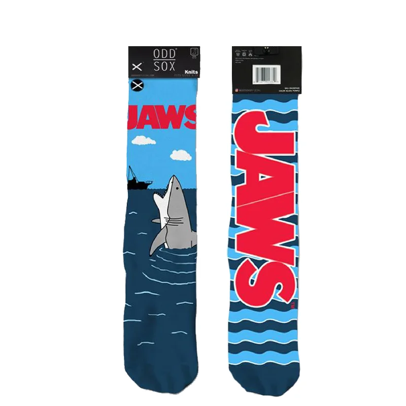 Odd Sox Men's Crew Socks - Open Wide (Jaws)