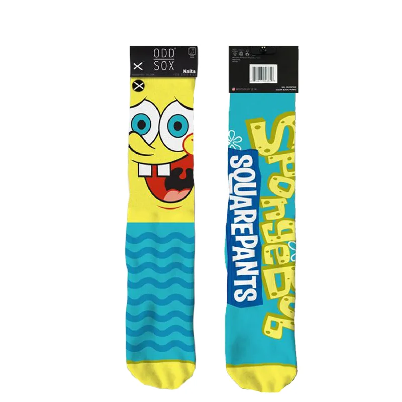 Odd Sox Men's Crew Socks - Spongebob Big Face