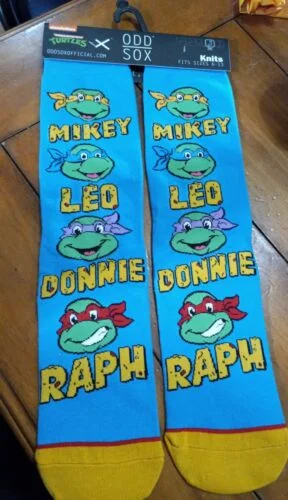 Special Buy Odd Sox Teenage Mutant Ninja Turtles MIKEY LEO DONNIE RAPH Crew Socks