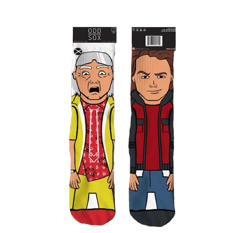 Odd Sox Men's Crew Socks - Back to the Future Part II