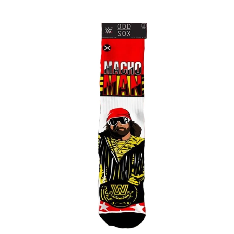Weekend Savings Galore Odd Sox Men's Crew Socks - King of the Ring (WWE)