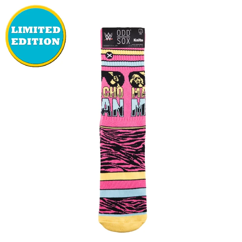 Weekend Savings Fiesta Odd Sox Men's Crew Socks - Savage (WWE)