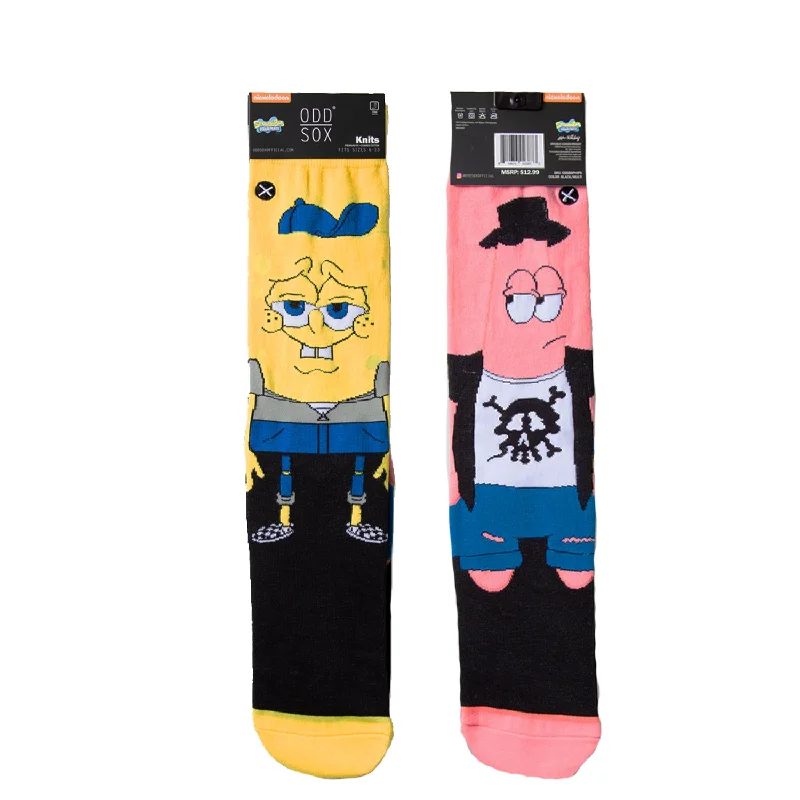 Weekend Discounts to Snag Odd Sox Men's Crew Socks - Spongebob Hipsters