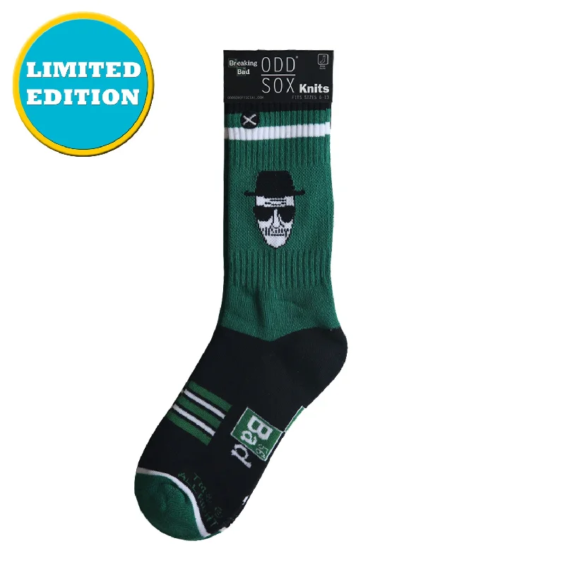 Weekend Bargains to Relish Odd Sox Men's Crew Socks - Who Is Heisenberg? (Breaking Bad)