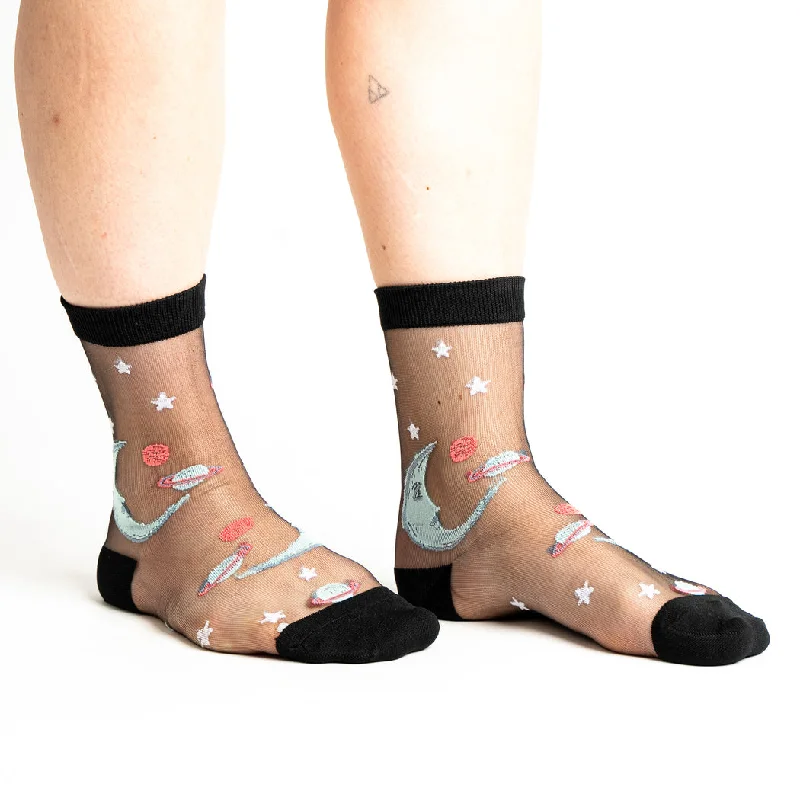 Stock Up Once In A Blue Moon | Sheer | Women's Crew