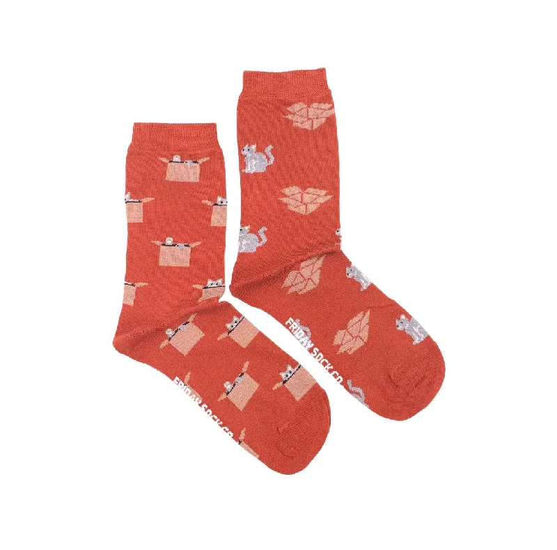 Weekend Bargains to Love Orange Cat & Box Socks