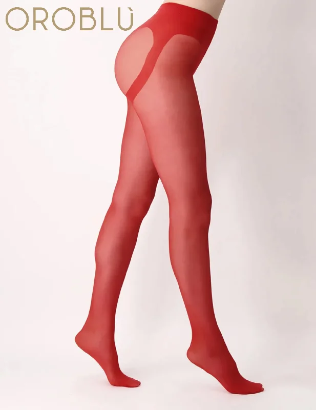 Weekend Specials to Snag Oroblu Clearance Shock Up Line Tights Red
