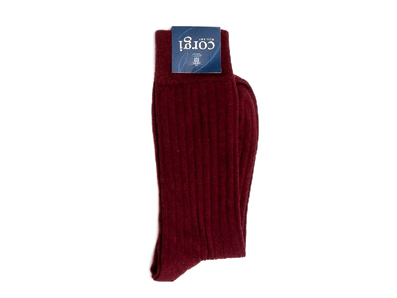 Weekend Deals That Dazzle Phillip Ribbed Socks Burgundy