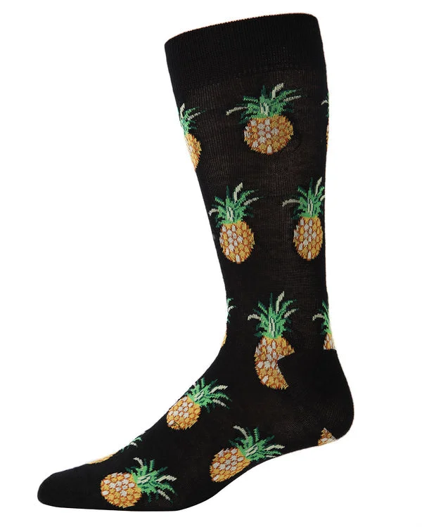 The Best Prices "Pineapple" Crew Bamboo Socks by Me Moí