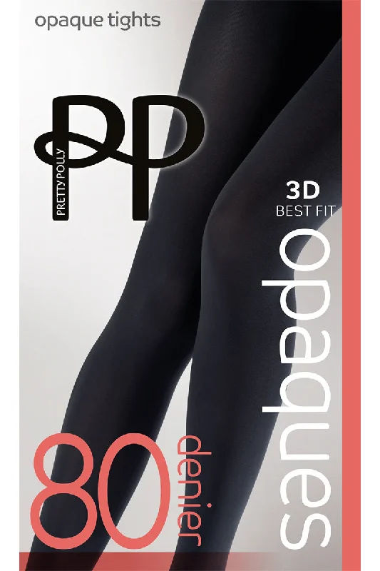 Weekend Discounts to Celebrate Pretty Polly 3D Matt Opaque Tights 80 Denier