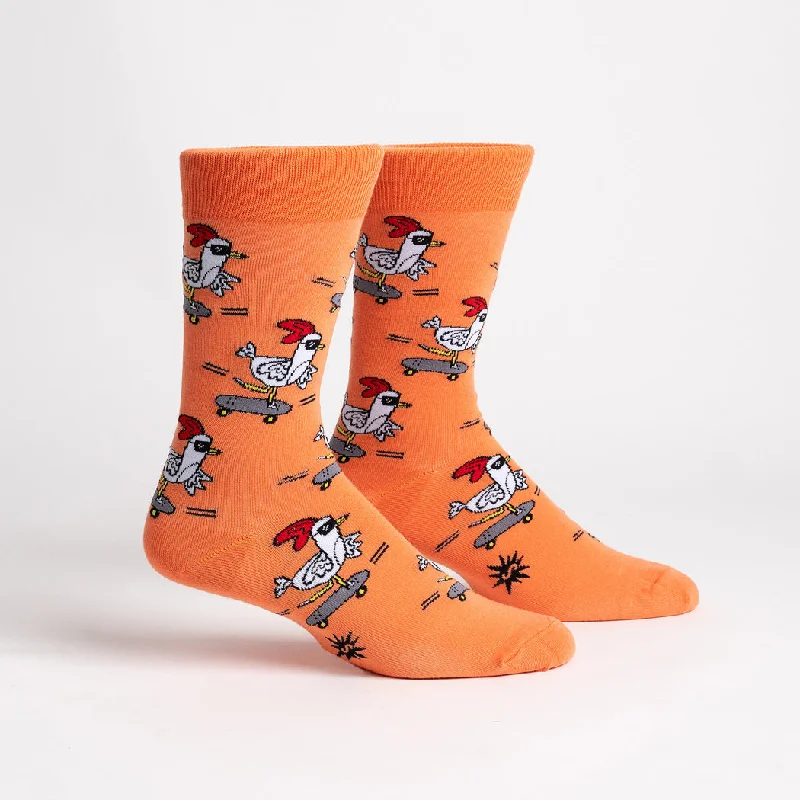 Weekend Savings Spectacle Rad Chicken | Men's Crew Socks