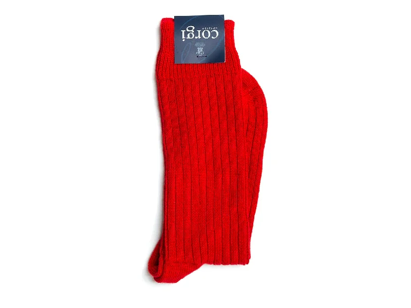 Weekend Bargains Just for You Ribbed Socks Red