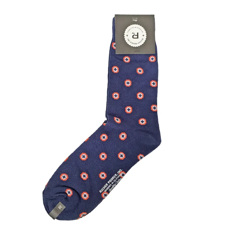 Deal Alert Richer Poorer Men's Crew Socks - Bullseye - Navy
