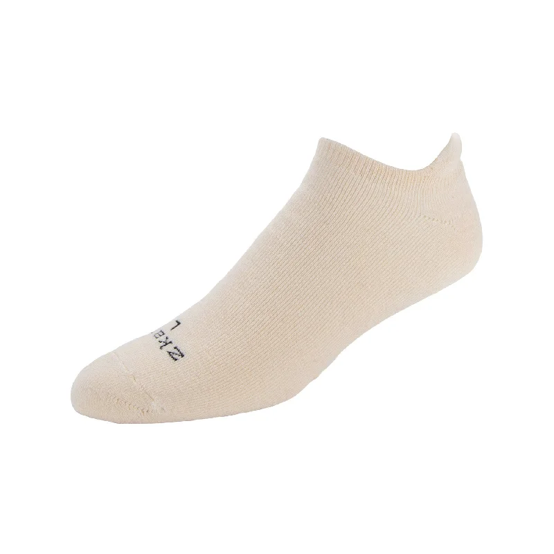 Ridge - Cushioned Organic Cotton No Show Socks - Natural