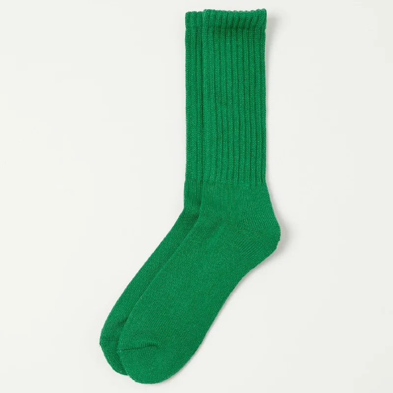 Weekend Deals That Amaze RoToTo Loose Pile Crew Socks - Green