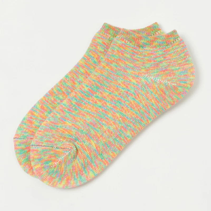 Weekend Shopping Made Better RoToTo Washi Pile Short Sock Kasuri - Prism