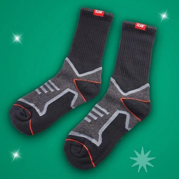 Act Fast Scan Work Socks Twin Pack