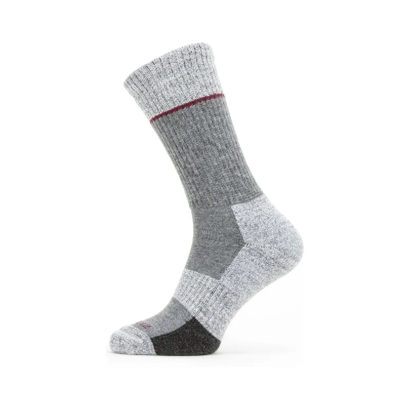 Time-Limited Offer Sealskinz Thurton Solo QuickDry Mid Length Socks Grey