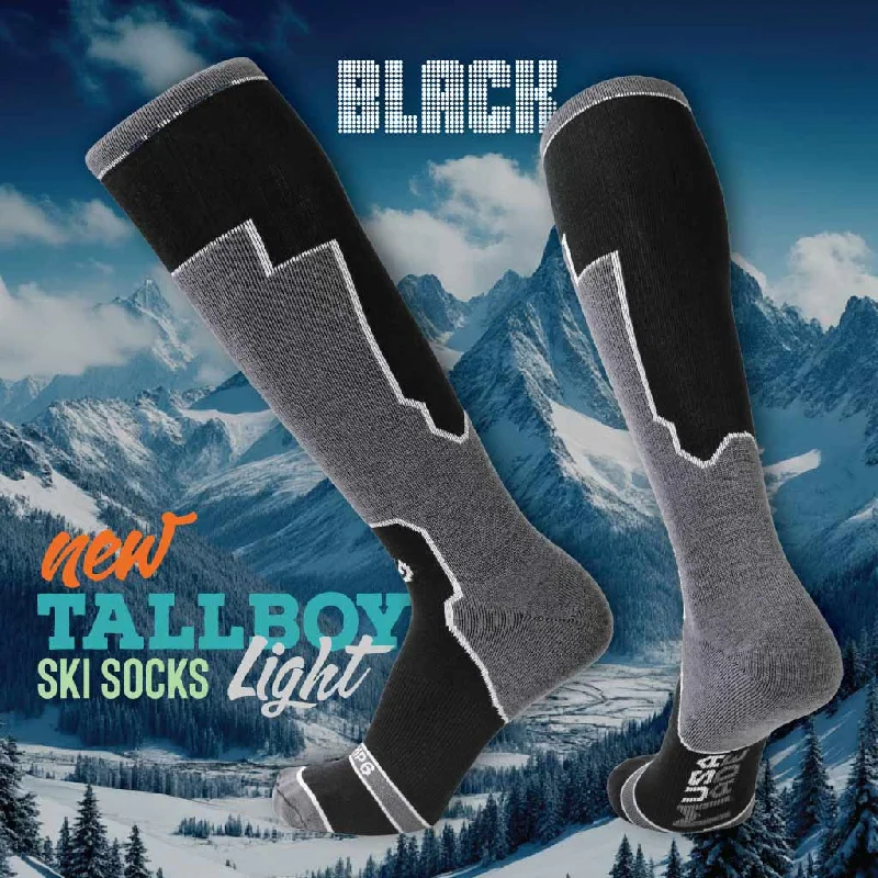 Weekend Discounts to Celebrate Tallboy Light Black Ski Sock