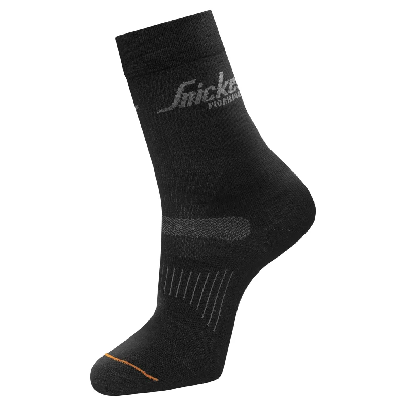 Weekend Discounts to Delight Snickers 9213 AllroundWork Wool Socks Twinpack Black