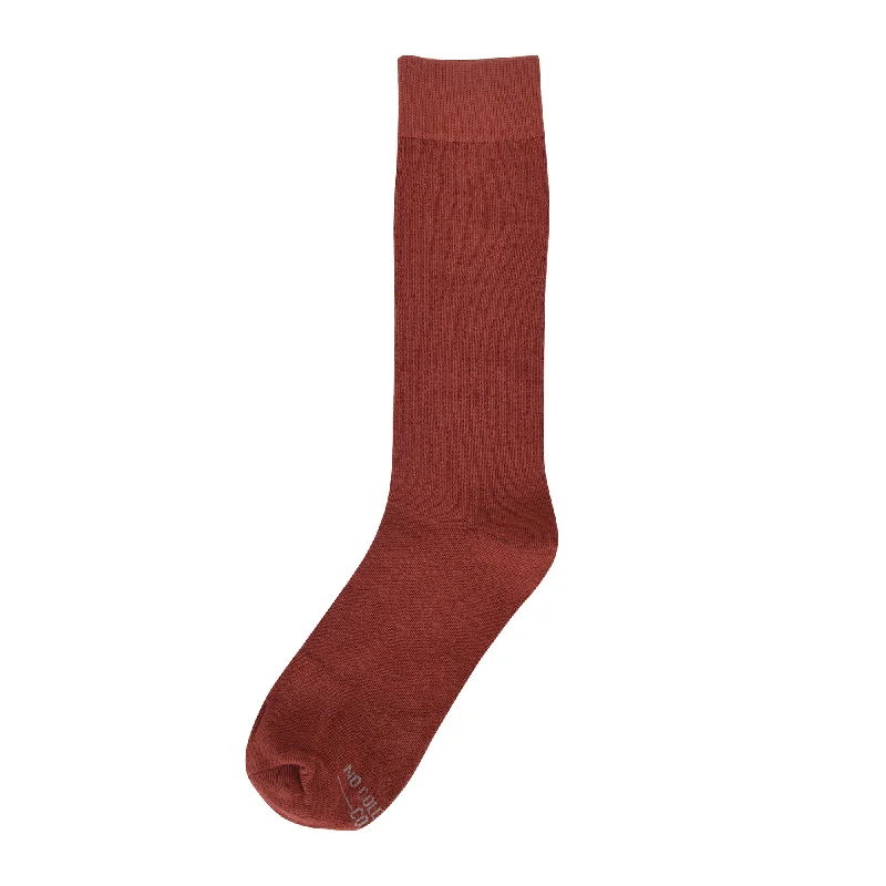 Sale Event Solid Burnt Orange Socks
