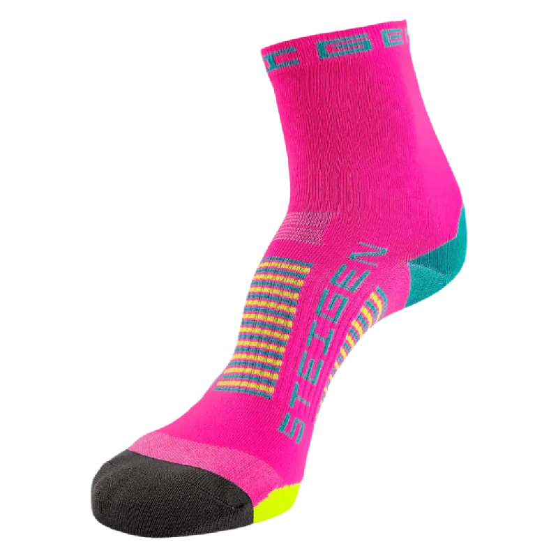 Weekend Savings Bonanza Steigen - Half Length Running Socks - Pink Candy