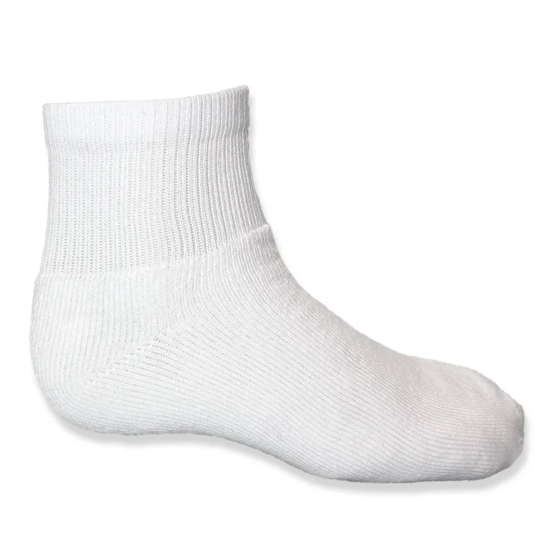 Weekend Shopping Bliss Stone Peak Youth 1/4 Crew Sport Socks - White 3pk