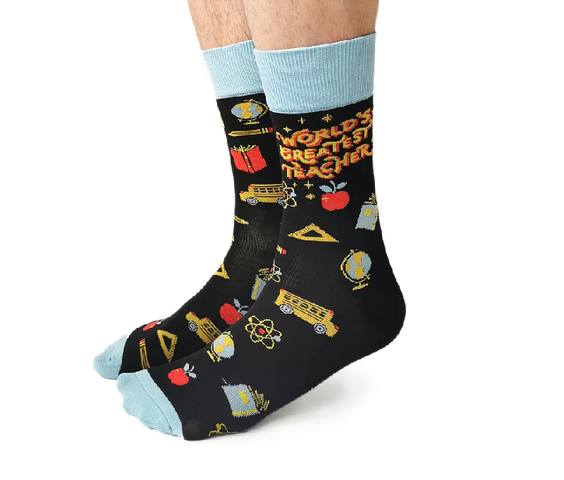 "Teacher's Pet" Cotton Crew Socks by Uptown Sox