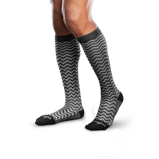 Therafirm Core-Spun Mild Support Socks  - Trendsetter 15-20 mmHg (Black/Grey)