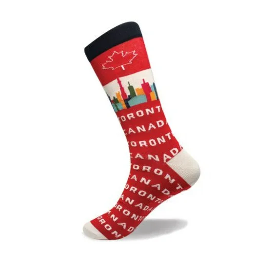 Weekend Deals That Spark "Toronto Canada " Cotton Socks by Crazy Toes
