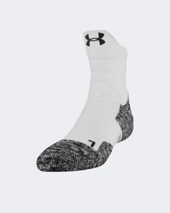 Price Drop Under Armour Drive Quarter Men Basketball Sock White/Grey