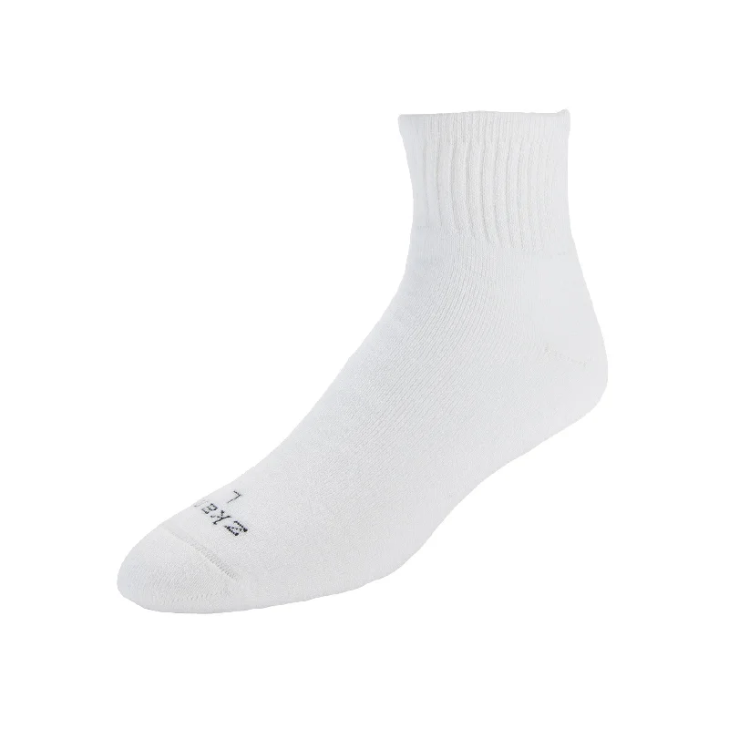 Venture - Cushioned Organic Cotton Mini Crew Socks - White