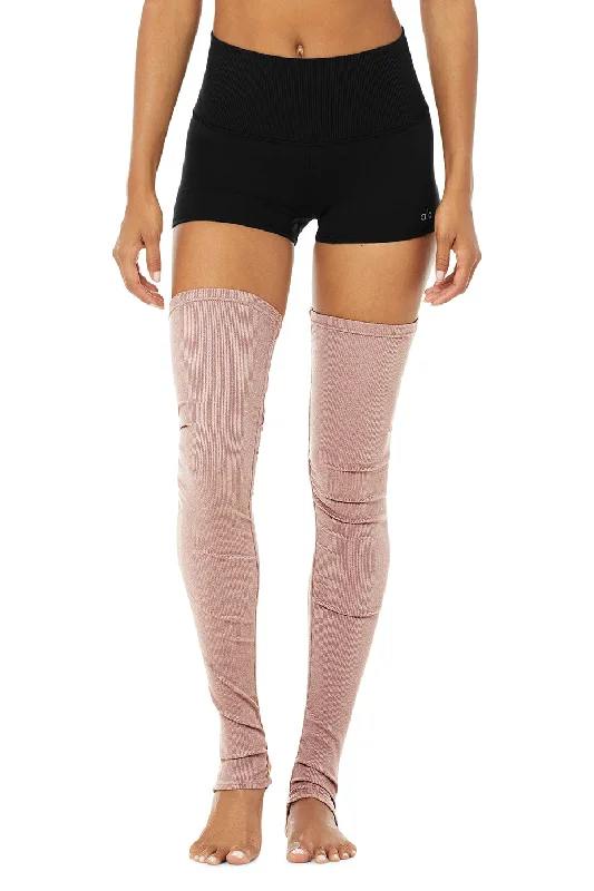Price Drop Goddess Leg Warmers - Smoky Quartz Heather
