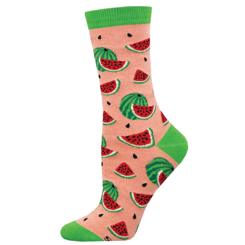 Special Discount Watermelon | Women's Bamboo Crew