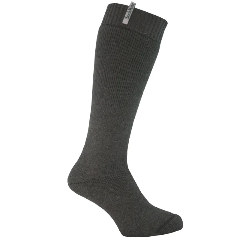 Adults Welly Sock - Grey Marl