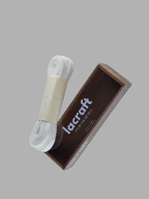 Weekend Discounts to Snag WHITE SINGLE LAYER COTTON SHOELACES - SOFT 【MADE IN JAPAN】 Weekend Discounts to Snag WHITE SINGLE LAYER COTTON SHOELACES - SOFT 【MADE IN JAPAN】