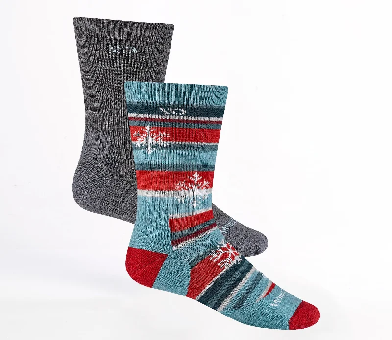 Weekend Deals That Dazzle Women's Limited Edition Cushioned Crew Holiday 2-Pack