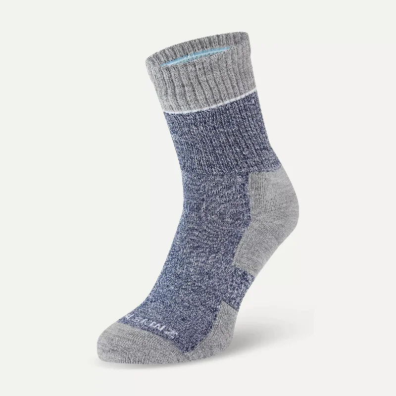 Time-Sensitive Sealskinz Thurton Quck Dry Mid Length Socks - Blue/Grey